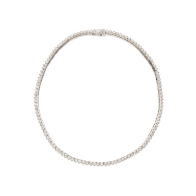 View full screen - View 1 of Lot 136. Diamond Necklace, France.