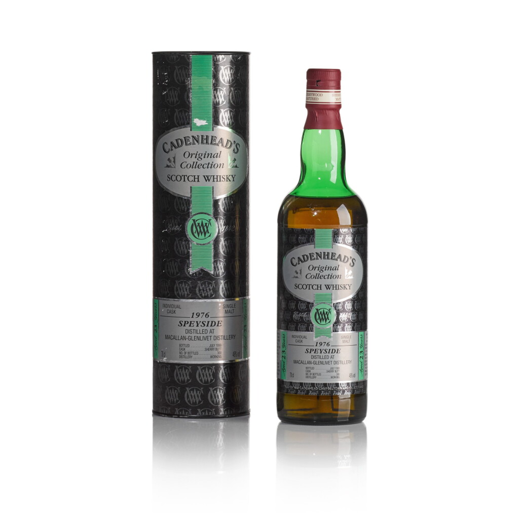 View full screen - View 1 of Lot 188. Macallan Glenlivet Cadenhead's Original Collection 23 Year Old 46.0 abv 1976 (1 BT70).
