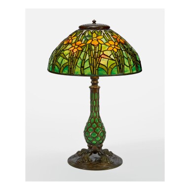 View full screen - View 1 of Lot 60. TIFFANY STUDIOS | "DAFFODIL" TABLE LAMP.