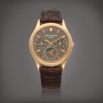 'Saatchi Edition', Reference 3940R A limited edition pink gold perpetual calendar wristwatch with moon phases and leap year indication Circa 2015 | 百達翡麗 | 'Saatchi Edition" 型號 3940R 限量版粉紅金萬年曆腕錶備月相及閏年顯示,製作年份約 2015