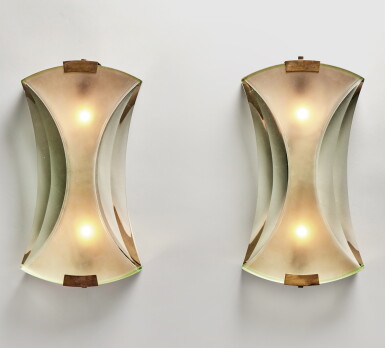 View full screen - View 1 of Lot 187. Pair of Wall Lights.