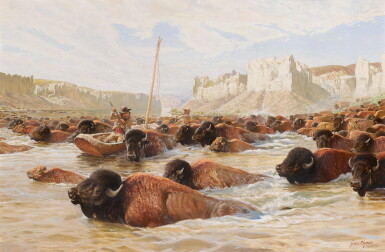 View full screen - View 1 of Lot 96. JOHN F. CLYMER | BUFFALO CROSSING.