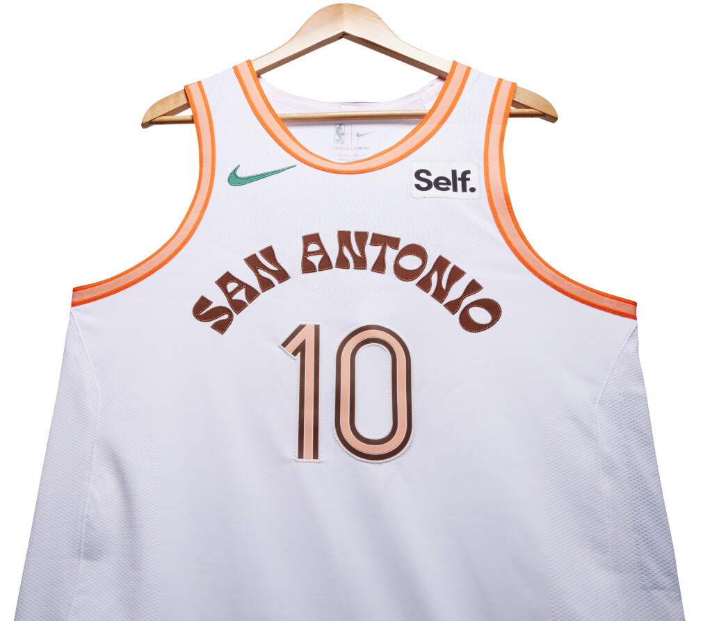 View full screen - View 1 of Lot 36. Jeremy Sochan San Antonio Spurs 2023-2024 In-Season Tournament Game Worn City Edition Jersey .