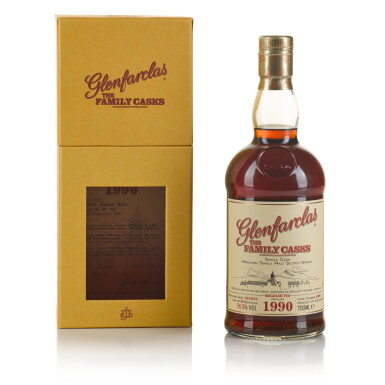 View full screen - View 1 of Lot 169. Glenfarclas The Family Casks #5099 56.9 abv 1990 (1 BT 70cl).