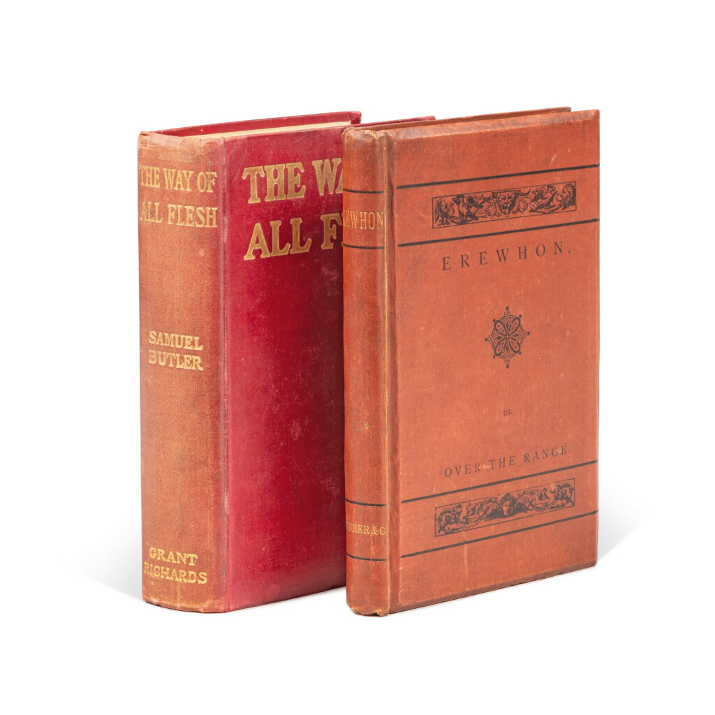 View full screen - View 1 of Lot 65. Erewhon or Over the Range (1872) et The Way of all Flesh (1903). Deux ouvrages en édition originale..