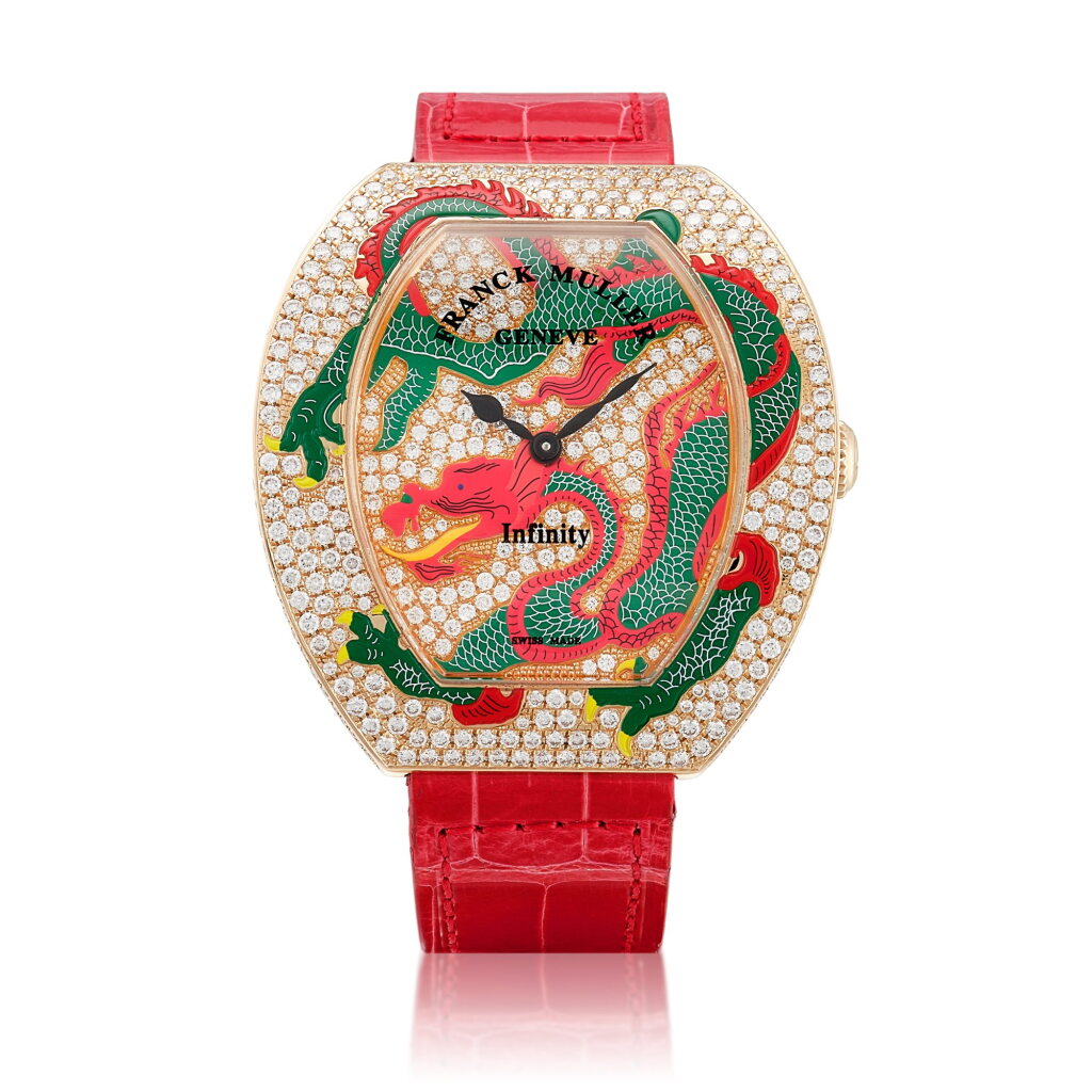 View full screen - View 1 of Lot 8630. Dragon Myth, Reference 3540 QZ DRG 2 D CD | A pink gold and diamond-set wristwatch with depiction of a dragon, Circa 2018 | Dragon Myth 型號3540 QZ DRG 2 D CD | 粉紅金鑲鑽石腕錶,備龍紋圖案,約2018.