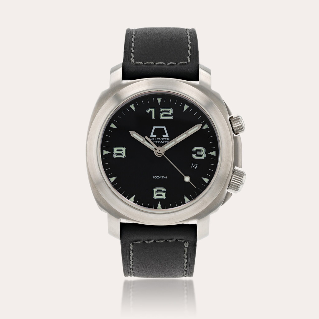全螢幕檢視 - 查看454Opera Meccana Millemetri, reference 2000 Montre bracelet en acier avec date | Stainless steel wristwatch with date Vers 2000 | Circa 2000的1