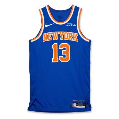 View full screen - View 1 of Lot 133. Tyler Kolek New York Knicks 2024-2025 Game Issued Icon Edition Jersey.