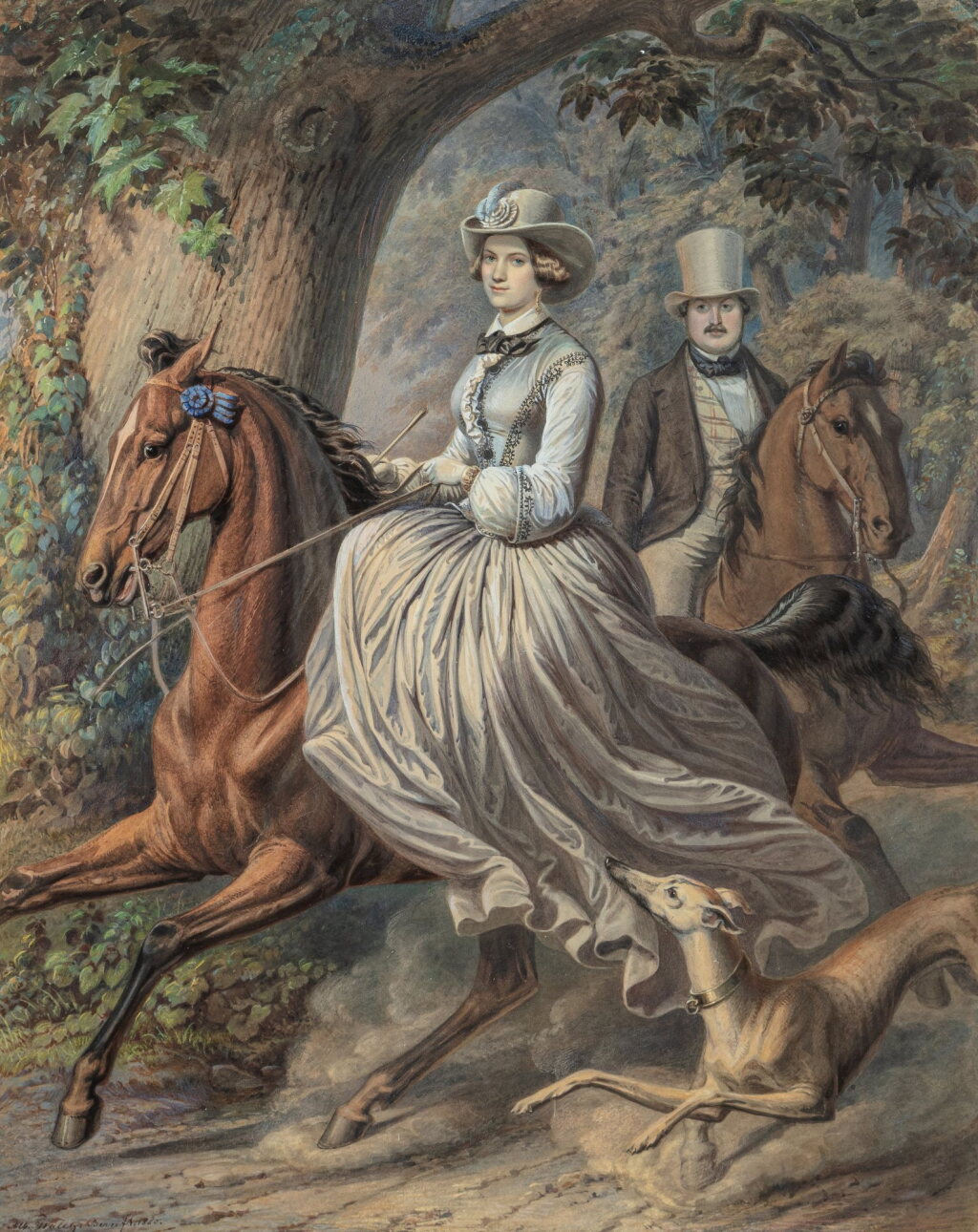 View full screen - View 1 of Lot 190. The Horsewoman.