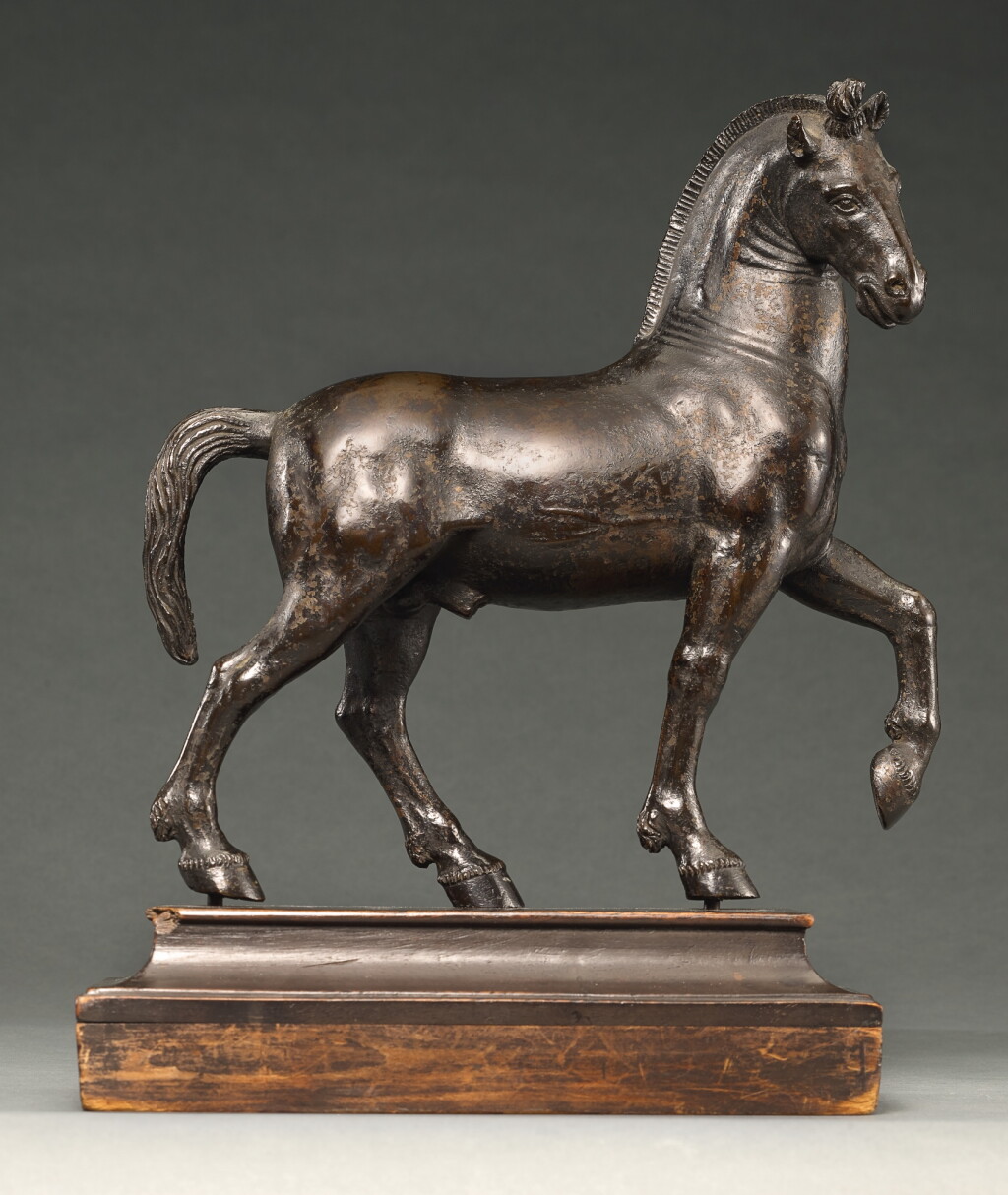 View full screen - View 1 of Lot 90. ITALIAN, PROBABLY PADUA, FIRST HALF 16TH CENTURY AFTER THE ANTIQUE | Pacing Horse.