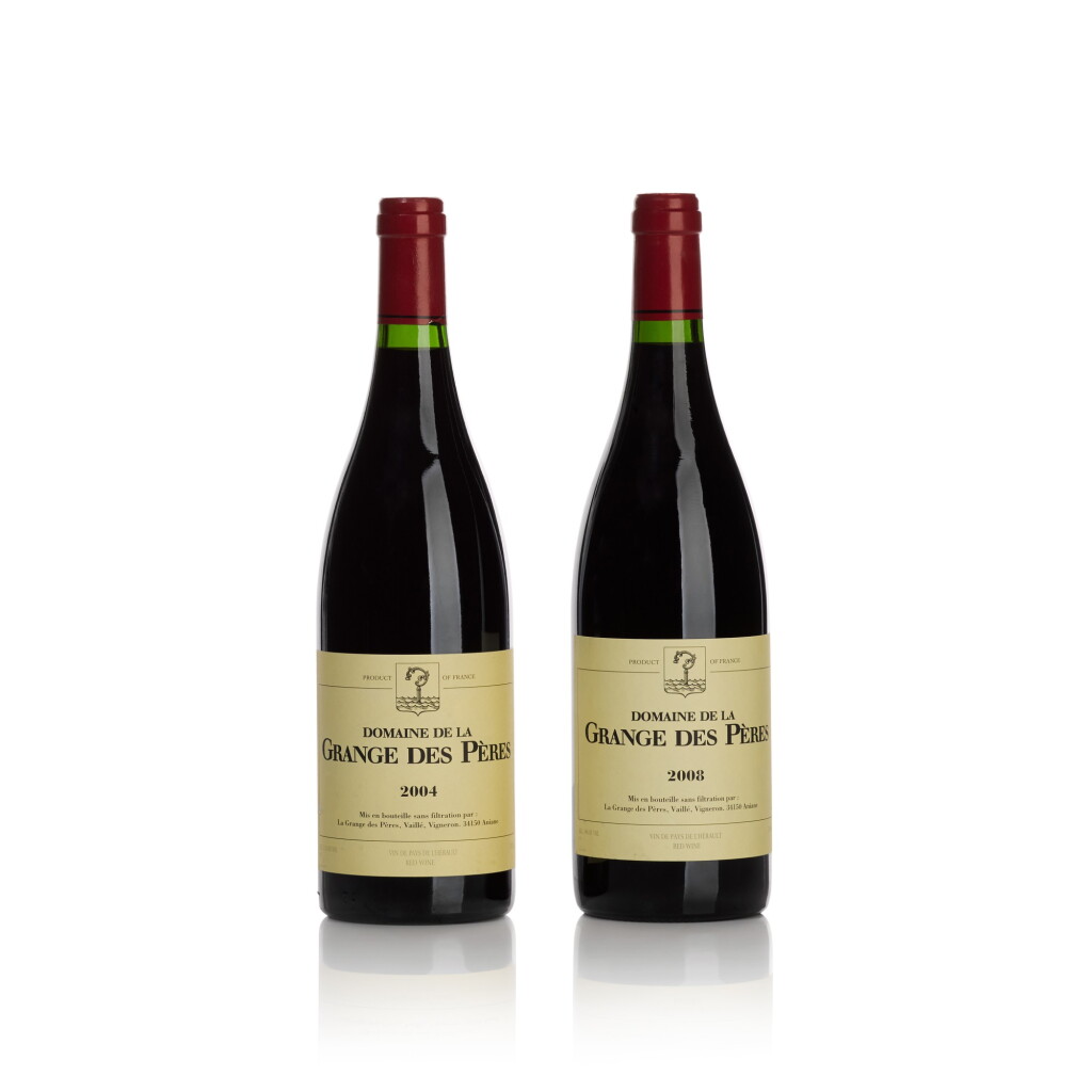 View full screen - View 1 of Lot 295. Domaine de la Grange des Pères 2004 and 2008 (2 BT).