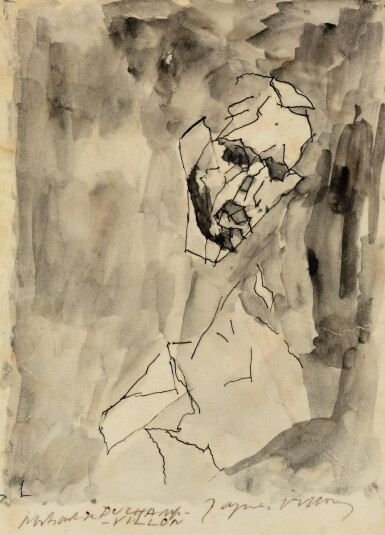 View full screen - View 1 of Lot 281. Etude pour "Portrait de Raymond Duchamp-Villon".