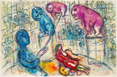 View full screen - View 1 of Lot 37. MARC CHAGALL | LE CIRQUE: ONE PLATE (M. 506; C. BKS. 68).