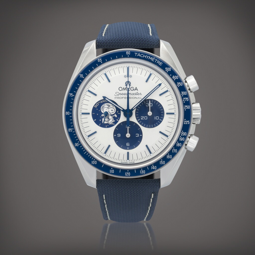 View full screen - View 1 of Lot 477. Speedmaster Apollo XII 'Silver Snoopy Award', reference 310.32.42.50.02.001 Montre bracelet chronographe en acier | Stainless steel chronograph wristwatch Vers 2023 | Circa 2023.