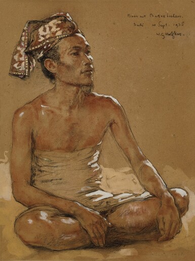 View full screen - View 1 of Lot 4554. Boer uit Batoeboelan (Farmer from Batubulan) | 來自巴圖布蘭的農民.