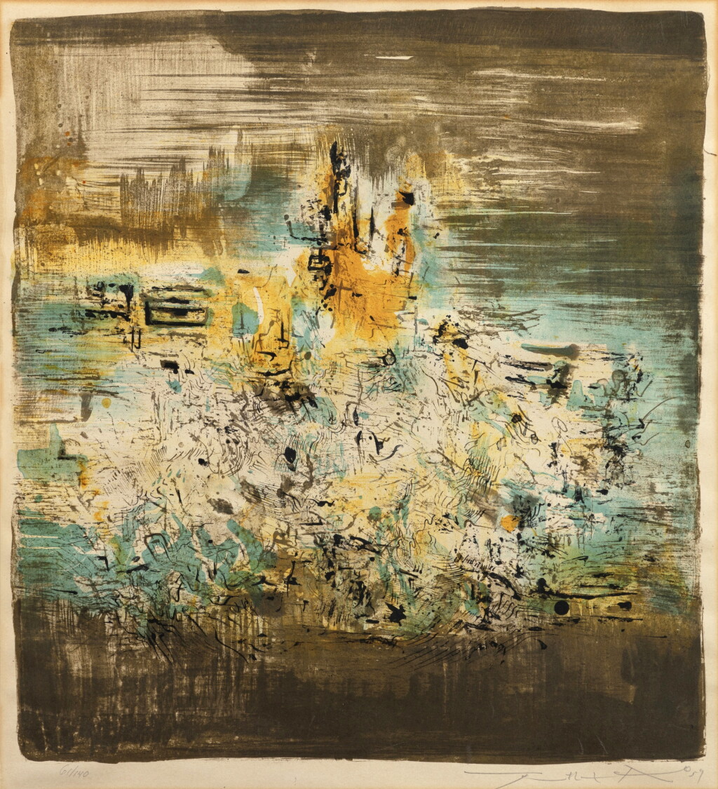 View full screen - View 1 of Lot 2032. Zao Wou-Ki 趙無極 | Untitled 無題.