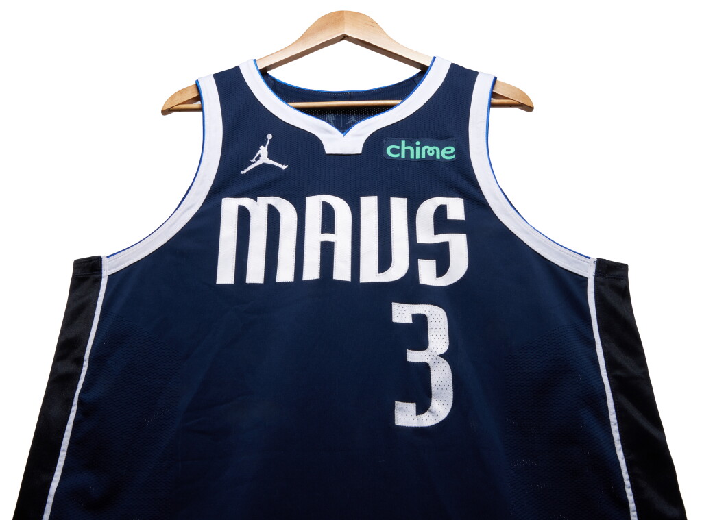 View full screen - View 1 of Lot 5. Grant Williams Dallas Mavericks 2023-2024 Game Worn Statement Edition Jersey.