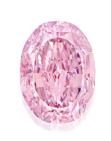 View full screen - View 1 of Lot 204. SUPERB AND MAGNIFICENT FANCY VIVID PURPLE-PINK DIAMOND.