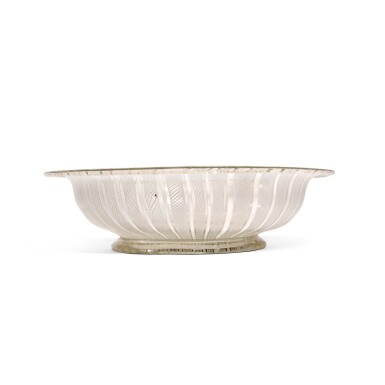 View full screen - View 1 of Lot 2. A façon-de-Venise latticino footed bowl, 16th century.