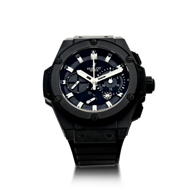 View full screen - View 1 of Lot 233. BIG BANG KING POWER BLACK MAGIC A LIMITED EDITION STEEL AND CARBON FIBER SPLIT SECONDS CHRONOGRAPH WRISTWATCH, CIRCA 2010.
