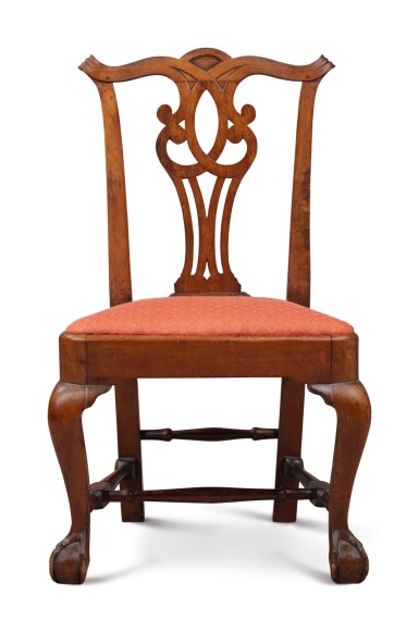 View full screen - View 1 of Lot 40. Important Chippendale Carved Mahogany Compass Seat Side Chair, Attributed to John Townsend (1733-1809), Newport, Rhode Island, circa 1770.