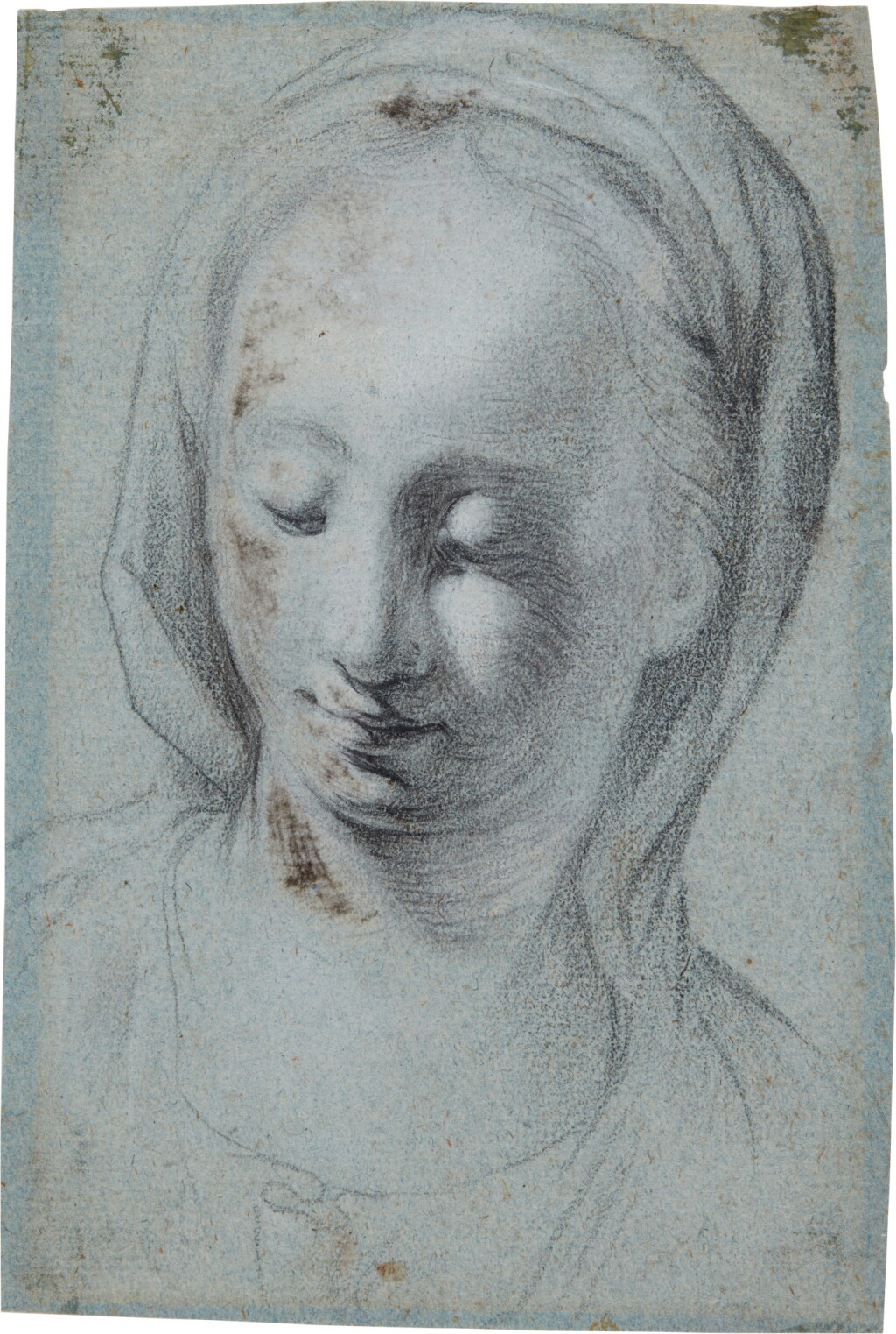 View full screen - View 1 of Lot 179. Study of a woman's head.