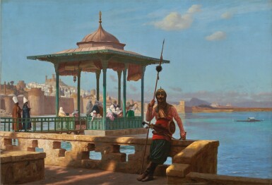 View full screen - View 1 of Lot 29. JEAN-LÉON GÉRÔME | THE HAREM IN THE KIOSK.