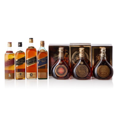 View full screen - View 1 of Lot 8152. Johnnie Walker Mixed Lot (7 BT70).
