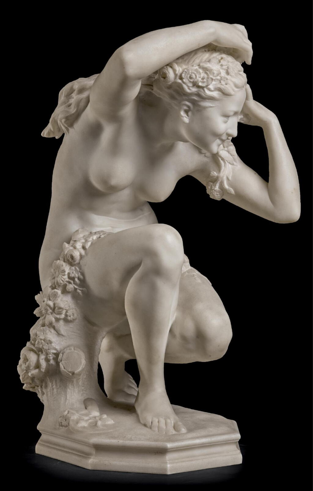 View full screen - View 1 of Lot 59. JEAN-BAPTISTE CARPEAUX | FLORE ACCROUPIE (CROUCHING FLORA).