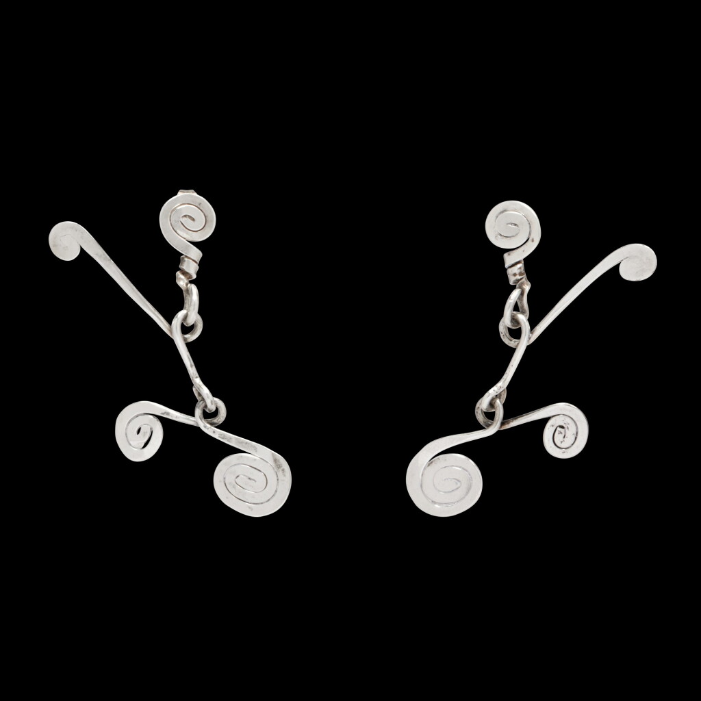 View full screen - View 1 of Lot 102. Earrings.