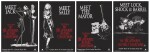 THE NIGHTMARE BEFORE CHRISTMAS (1993) SET OF 4 ADVANCE POSTERS, AUSTRALIAN, SIGNED BY TIM BURTON