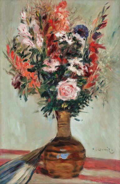 View full screen - View 1 of Lot 50. Bouquet de fleurs à l’éventail.