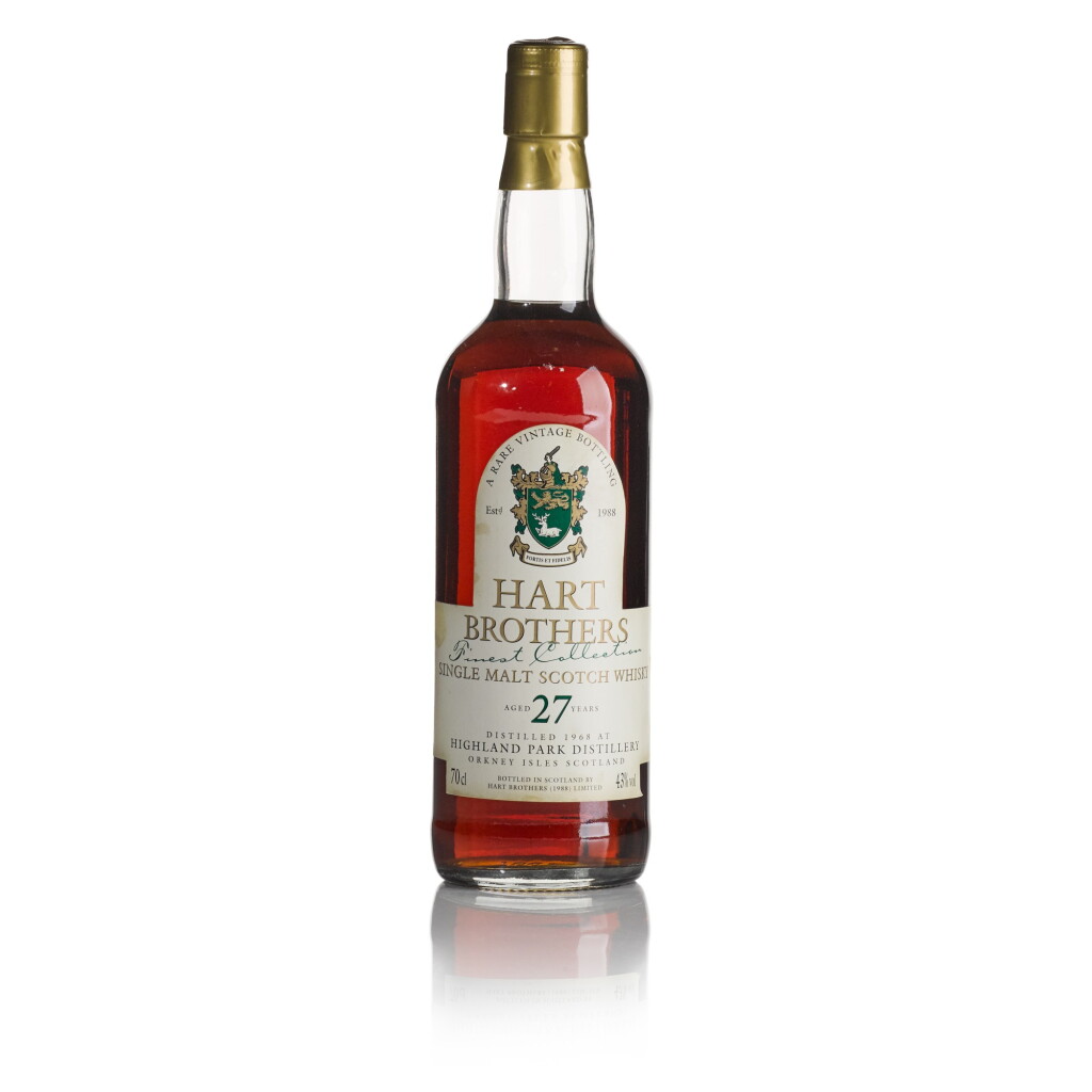 View full screen - View 1 of Lot 384. Highland Park Hart Brothers 27 Year Old 43.0 abv 1968 (1 BT70).