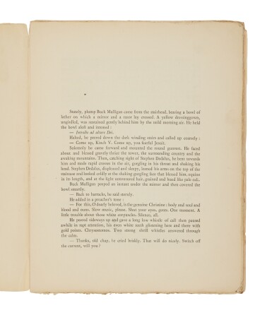 View full screen - View 1 of Lot 144. Joyce, James | Unbound gatherings of Ulysses, with distinguished provenance.