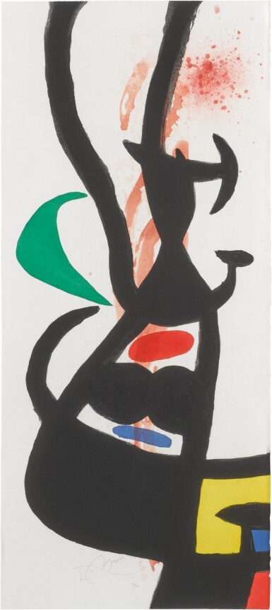 View full screen - View 1 of Lot 75. JOAN MIRÓ | LE CHEF DES ÉQUIPAGES (D. 574).