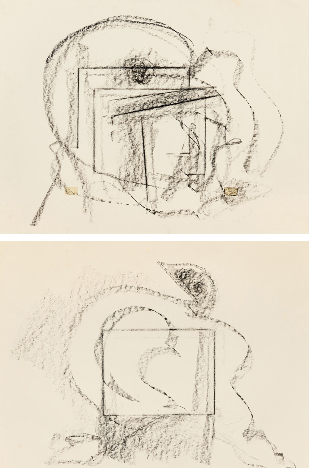 View full screen - View 1 of Lot 261. Oiseau et cage: A Double-Sided Work.