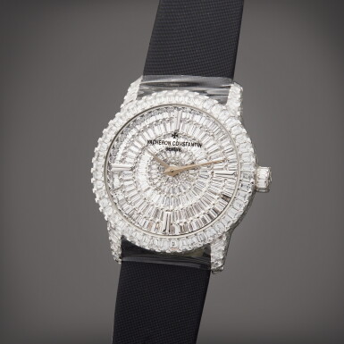 View full screen - View 1 of Lot 69. Reference 81760/000G-9862 Traditionnelle | A white gold and diamond-set wristwatch, Circa 2015.