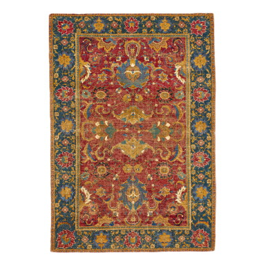View full screen - View 1 of Lot 56. A Safavid Isfahan Rug, Central Persia, mid 17th century.