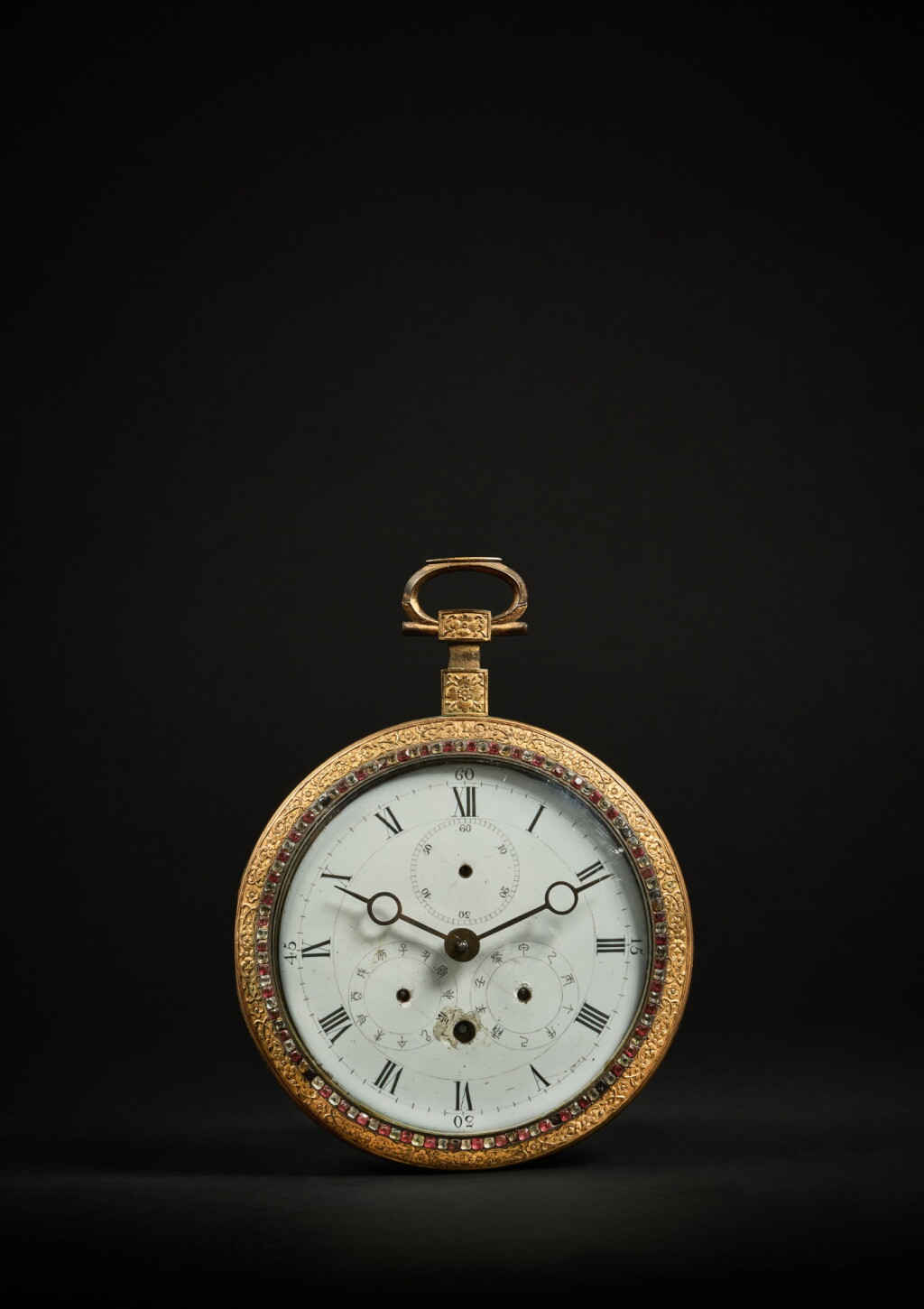 View full screen - View 1 of Lot 187. A rare paste-decorated gilt-bronze coach clock, Qing dynasty, 18th - 19th century.