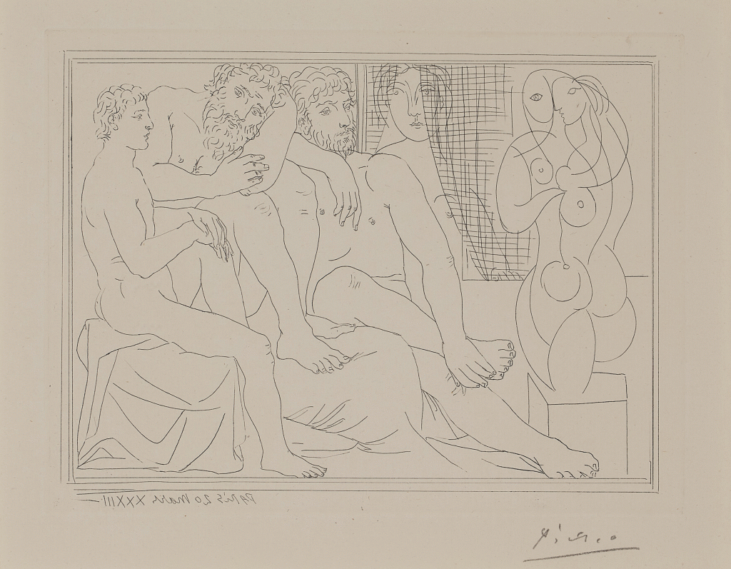 View full screen - View 1 of Lot 615. Sculpteurs, modèles et sculpture, from the Vollard Suite.