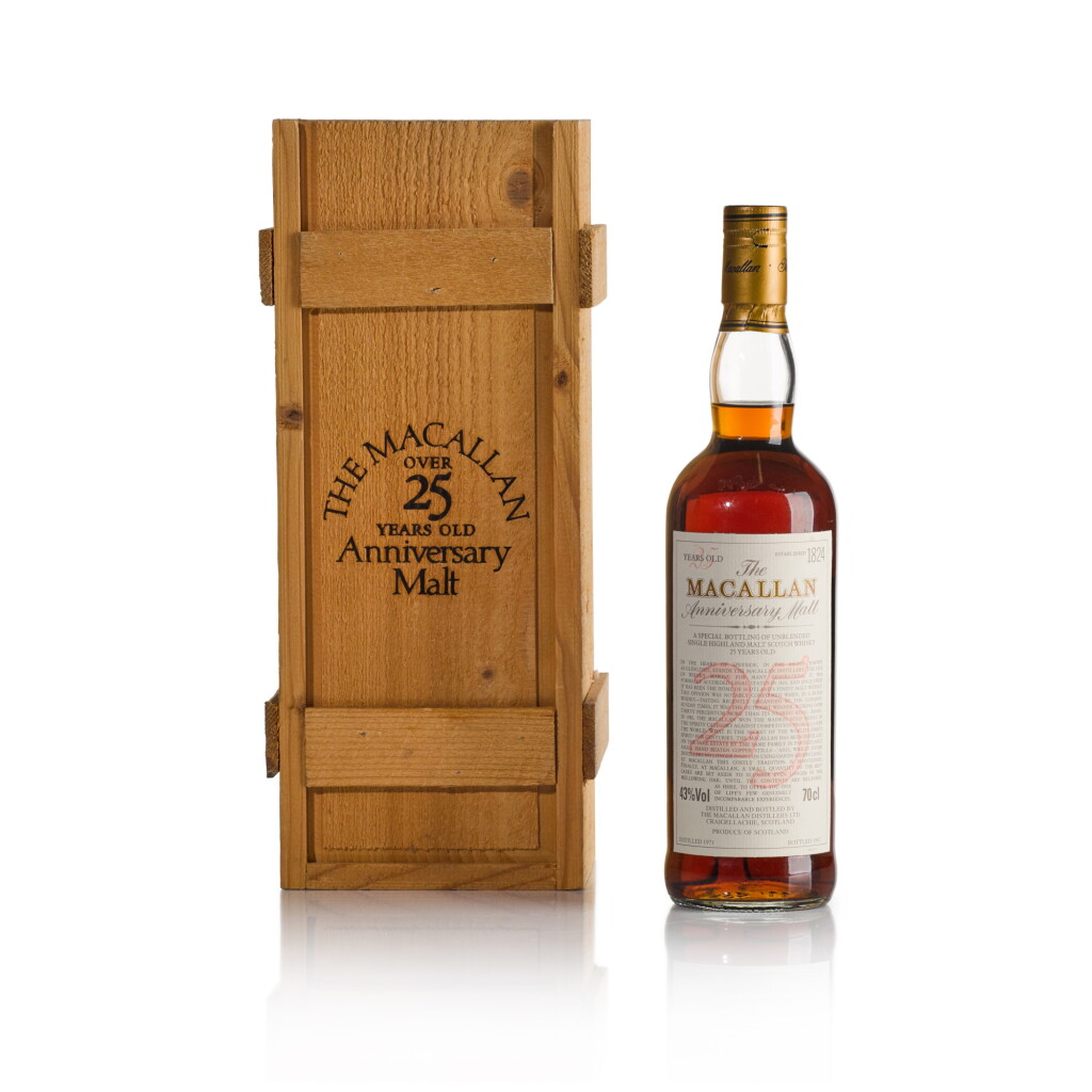 View full screen - View 1 of Lot 103. The Macallan 25 Year Old Anniversary Malt 43.0 abv 1971 (1 BT70).