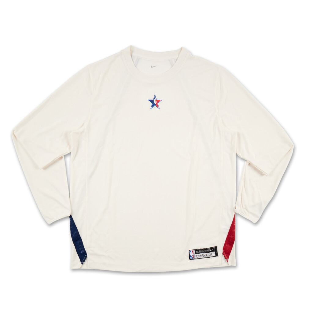 View full screen - View 1 of Lot 72. Kevin Durant Game Worn ‘NBA All-Star Game’ Shooting Shirt.