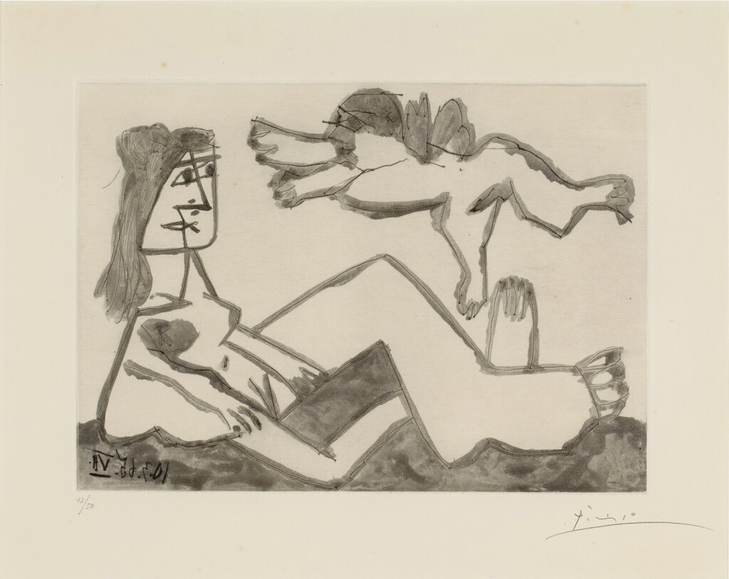 View full screen - View 1 of Lot 124. Nu avec un amour (Bloch 1214; Baer 1196).