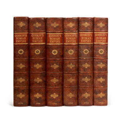 View full screen - View 1 of Lot 78. GIBBON, E. | History of the Decline and Fall of the Roman Empire, 1776-1788, 6 volumes.