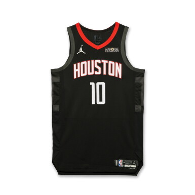 View full screen - View 1 of Lot 16. Jabari Smith Jr. Houston Rockets 2025-2026 Emirates NBA Cup Game Worn Statement Edition Jersey | Double-Double.