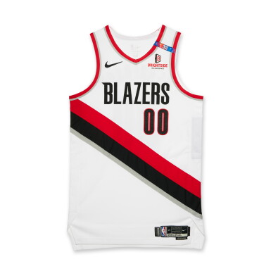 View full screen - View 1 of Lot 257. Scoot Henderson Portland Trail Blazers 2024-2025 Game Worn Association Edition Jersey.