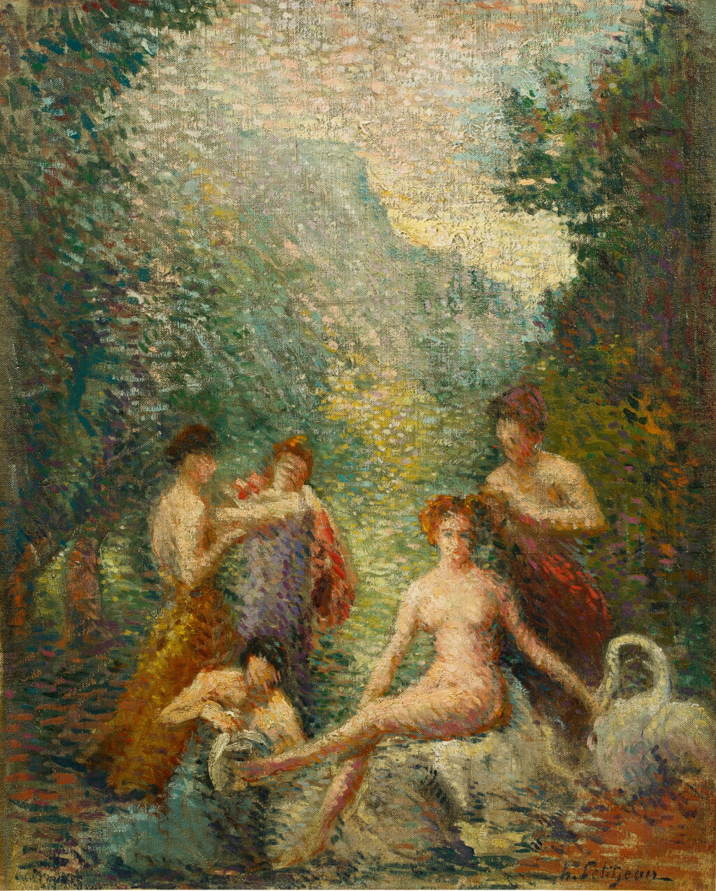 View full screen - View 1 of Lot 9. Le bain des Nymphes.