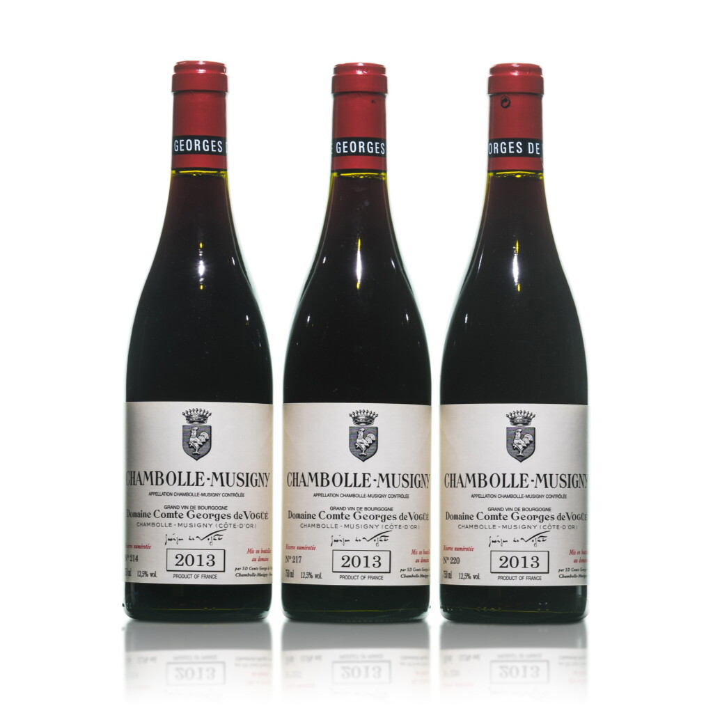 View full screen - View 1 of Lot 204. Chambolle Musigny 2013 Comte Georges de Vogüé (3 BT).