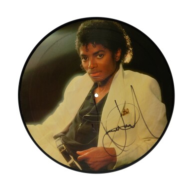 View full screen - View 1 of Lot 111. Michael Jackson | An original signed "Thriller" picture disc.
