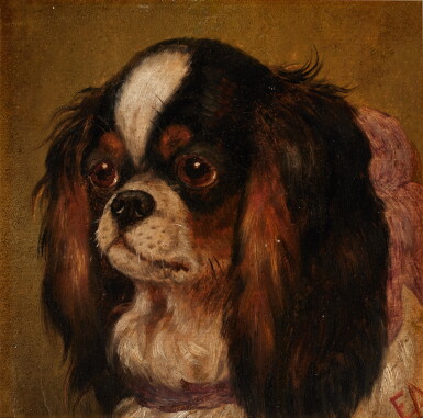 View full screen - View 1 of Lot 240. Head of a King Charles Spaniel.